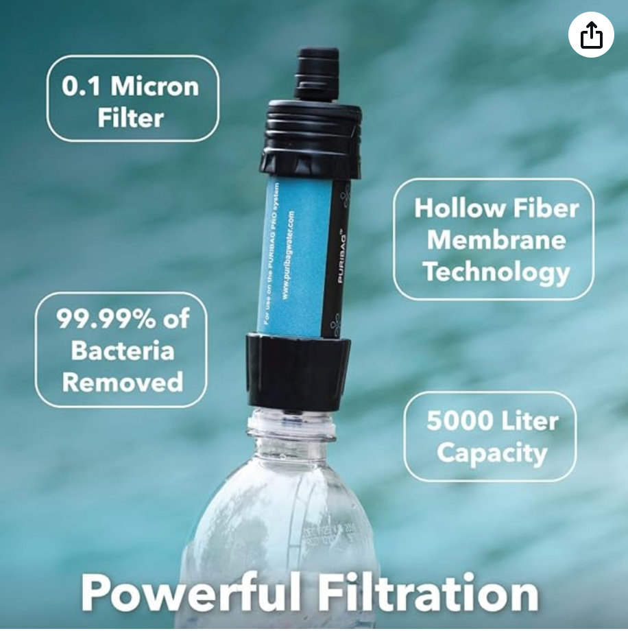 Puribag Micro - Mini membrane water filter