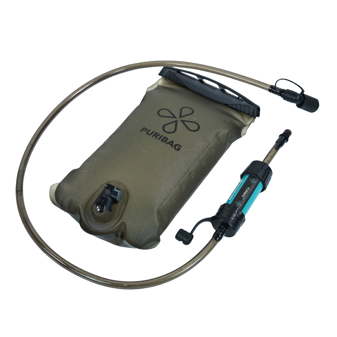 Puribag Adventure Bladder: 2 Liter Hydration Bladder with Filter